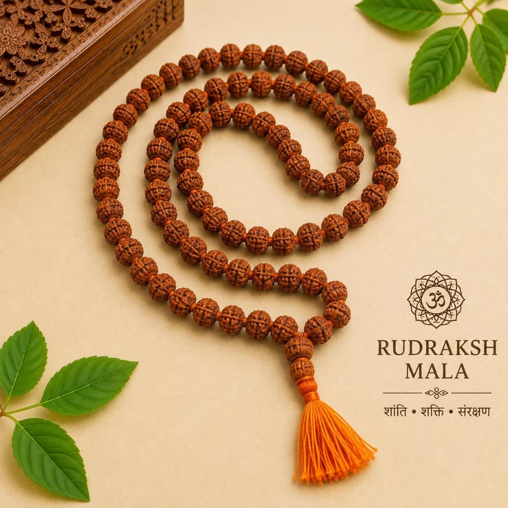 Rudraksh Jap Mala – Big Size – 108 Beads (12mm)