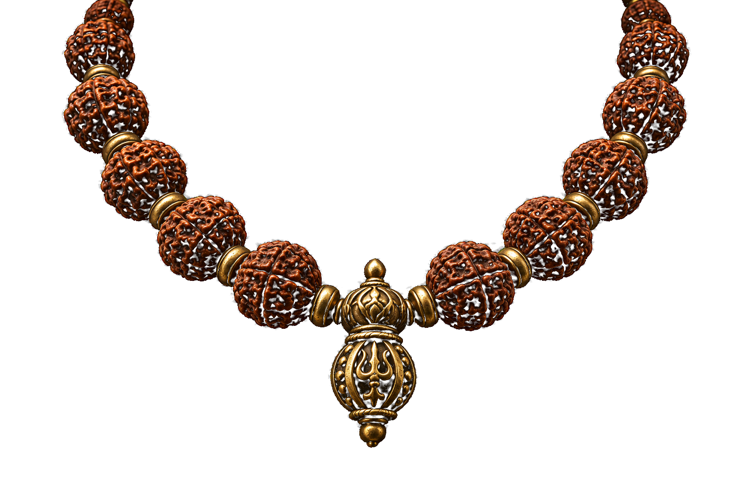108-Bead Consecrated Rudraksha Mala